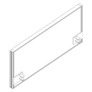 Schallabsorbierende Tischtrennwand RQ60 Screen / S41, Höhe x Breite 480 x 1000 mm Standard 1 ZOOM