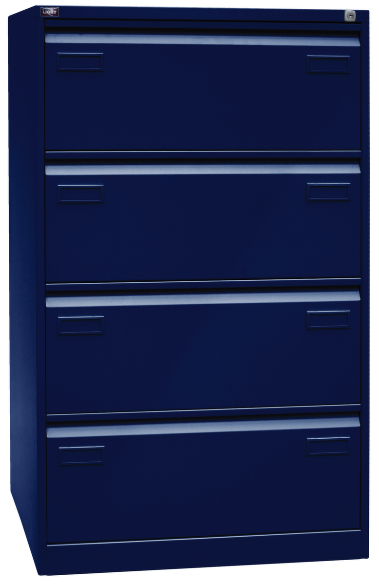 Bisley Hängeregistraturschrank Light, 4 Auszüge, oxfordblau/oxfordblau Standard 3 ZOOM