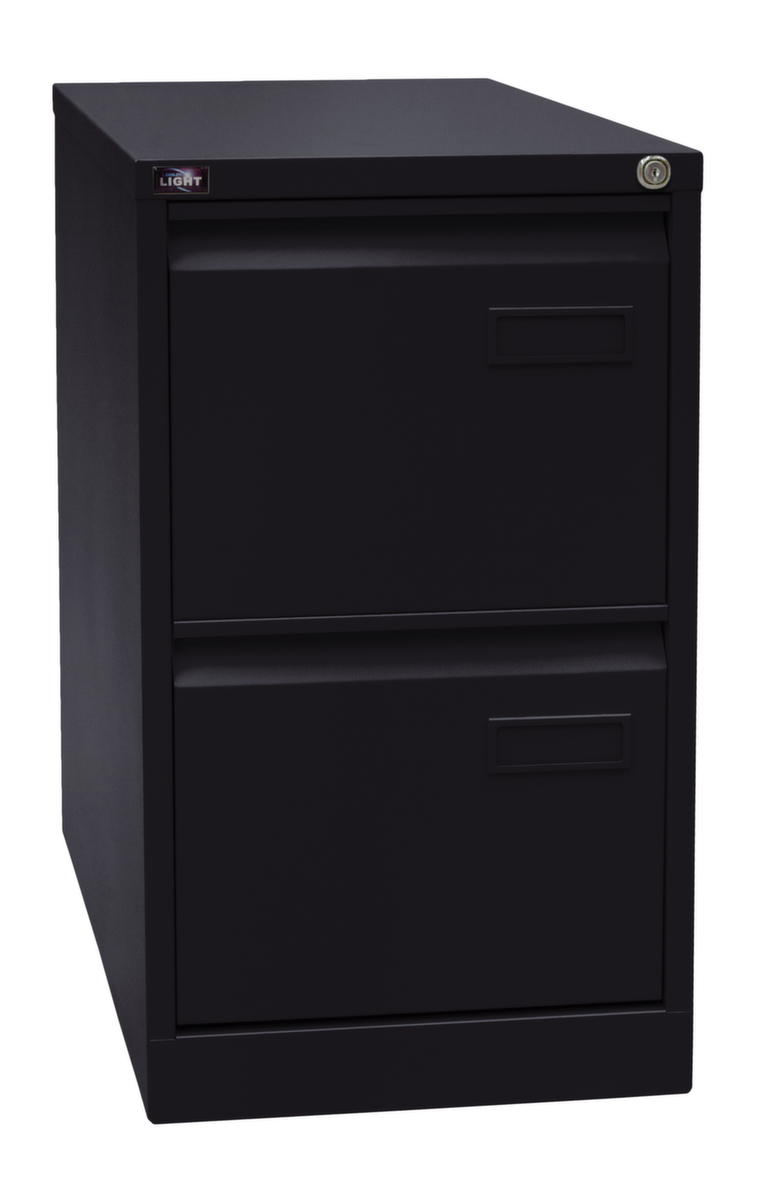 Bisley Hängeregistraturschrank Light, 2 Auszüge, schwarz/schwarz Standard 3 ZOOM