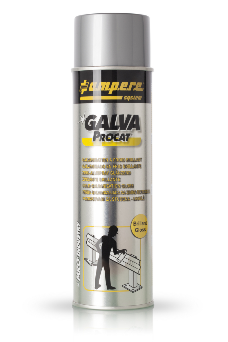 a.m.p.e.r.e. Zinkspray Galva Procat®, korrosionsverhütend, glänzend Standard 1 ZOOM