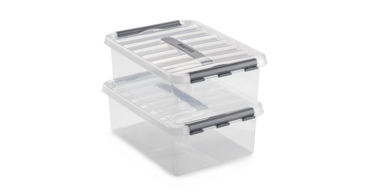 Aufbewahrungsbox ECO, transparent, Inhalt 120 l, Deckel Milieu 4 ZOOM