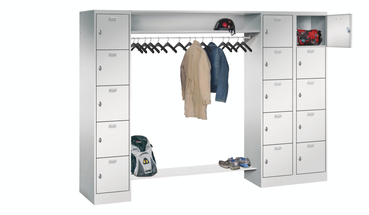 PAVOY Personal-Garderobe Basis, Breite 2550 mm Standard 1 ZOOM