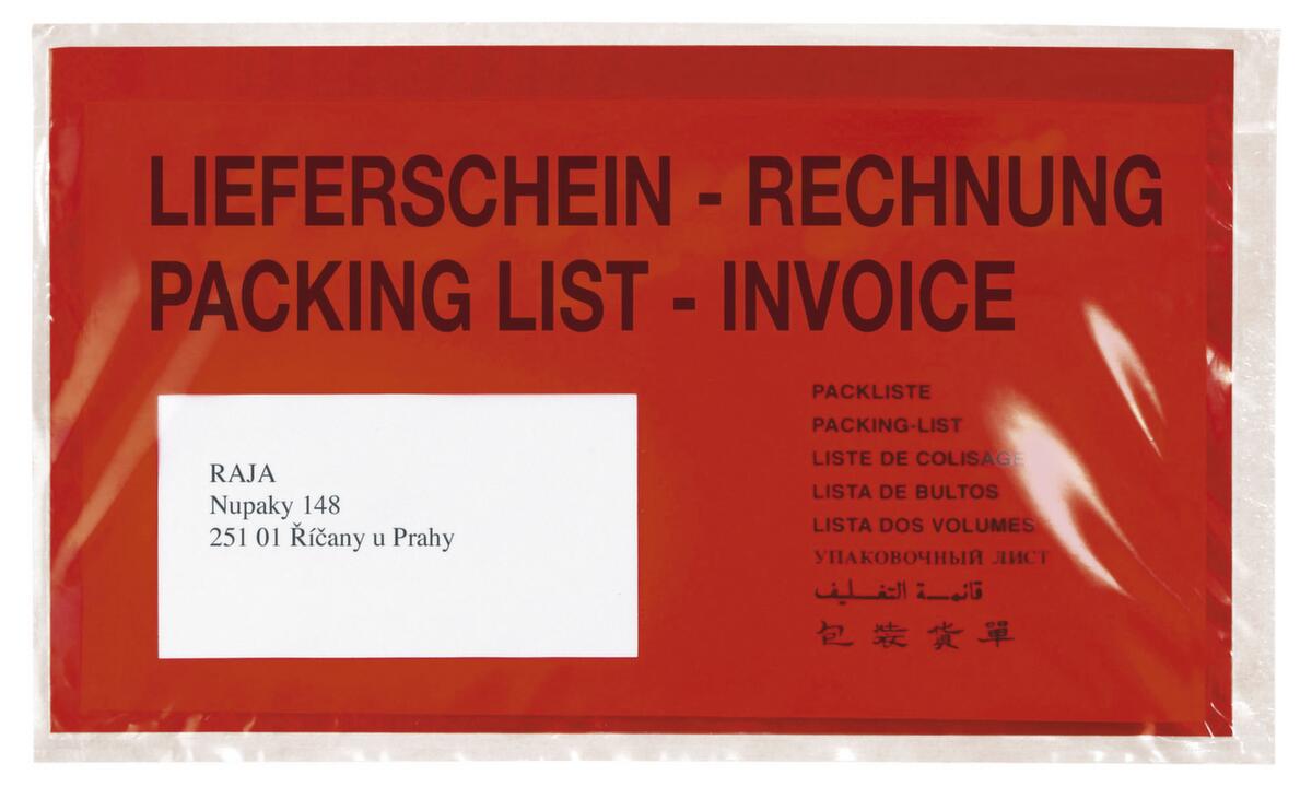 Dokumententasche "Lieferschein-Rechnung/Packing list-Invoice", DIN A6 Standard 1 ZOOM