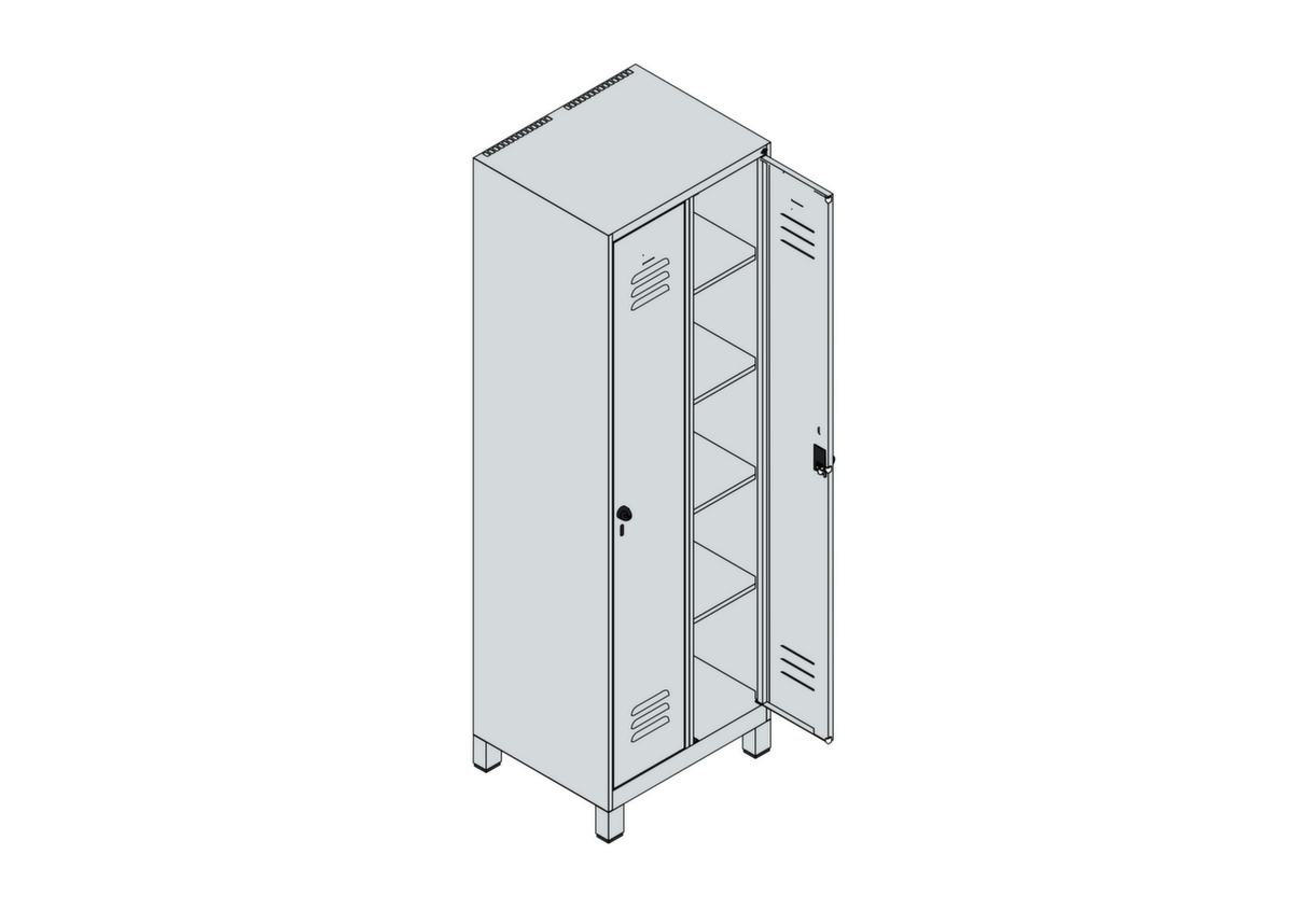 C+P Wäscheverteilschrank Classic Plus, Abteilbreite 300 mm Standard 3 ZOOM