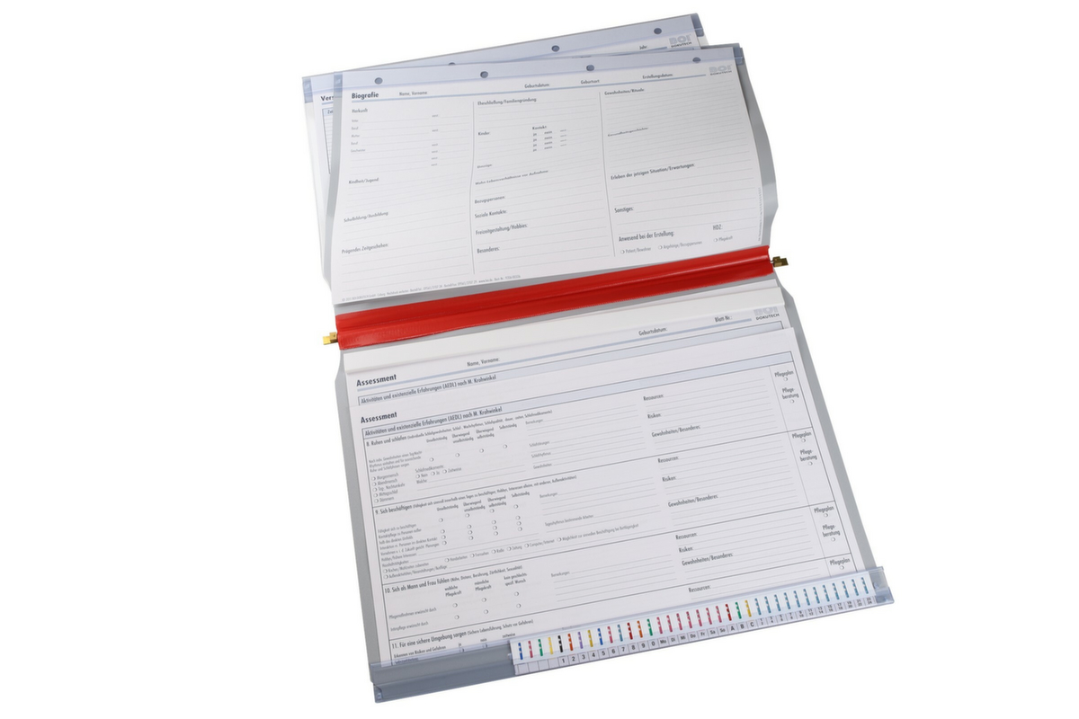 Dokumentationsmappe zum Einhängen, rot Standard 2 ZOOM