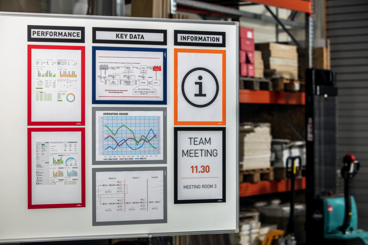 Durable Inforahmen DURAFRAME® MAGNETIC TOP magnetisch, DIN A4, Rückseite magnetisch Milieu 3 ZOOM
