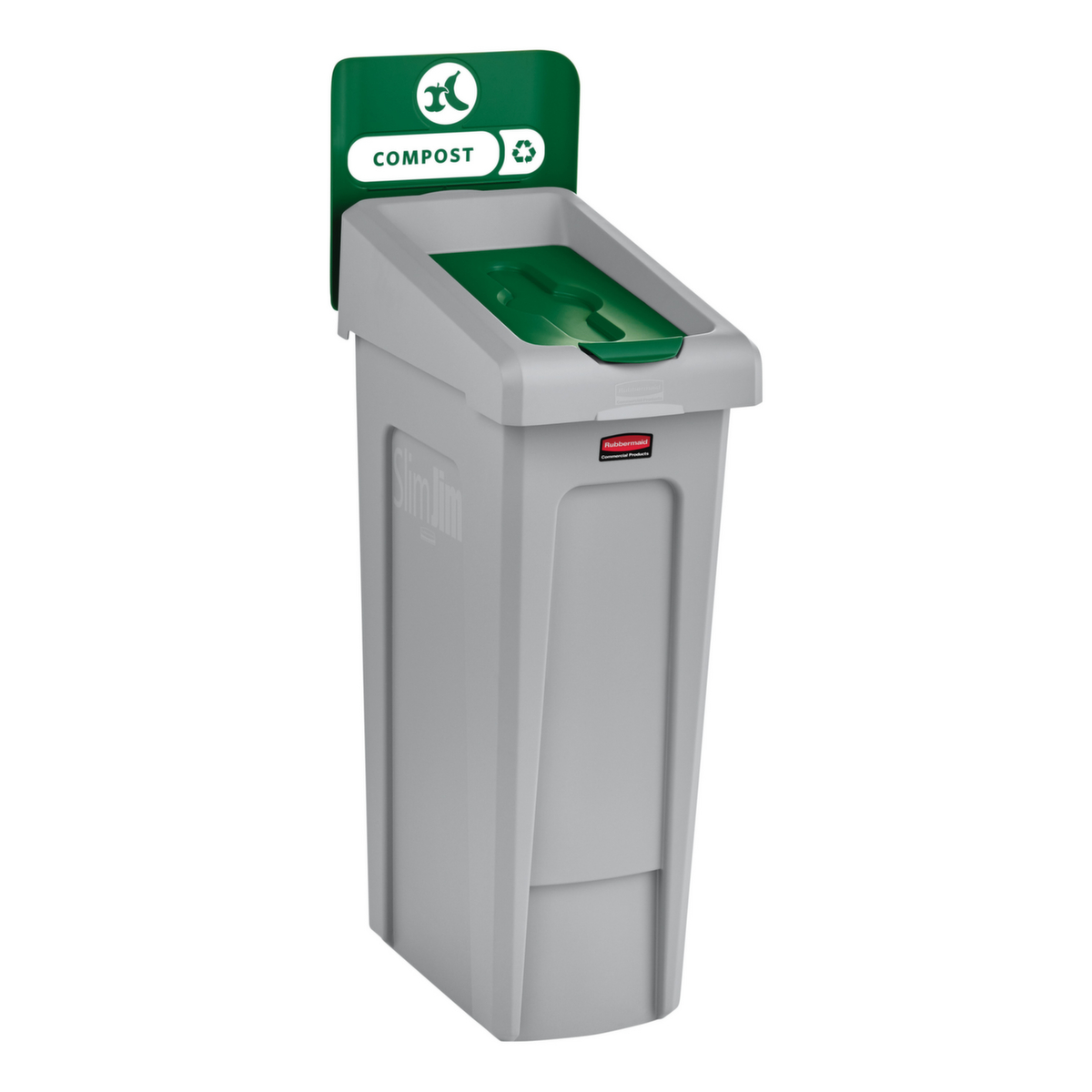 Rubbermaid Deckel Slim Jim® für Recycling-Station, grün Standard 3 ZOOM