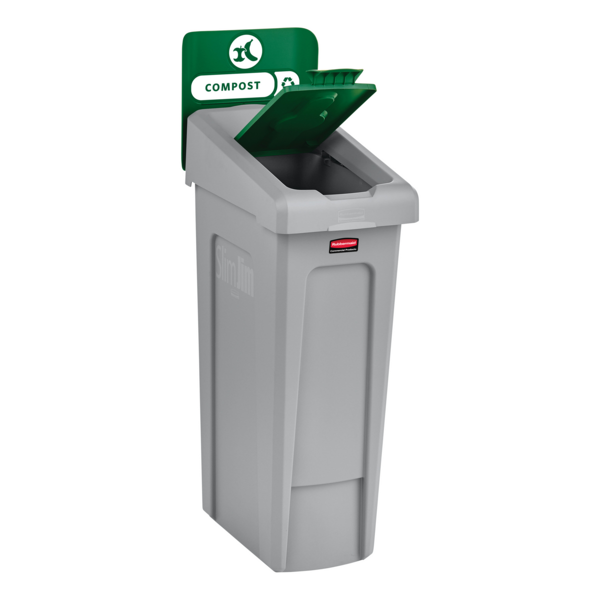 Rubbermaid Deckel Slim Jim® für Recycling-Station, grün Standard 4 ZOOM