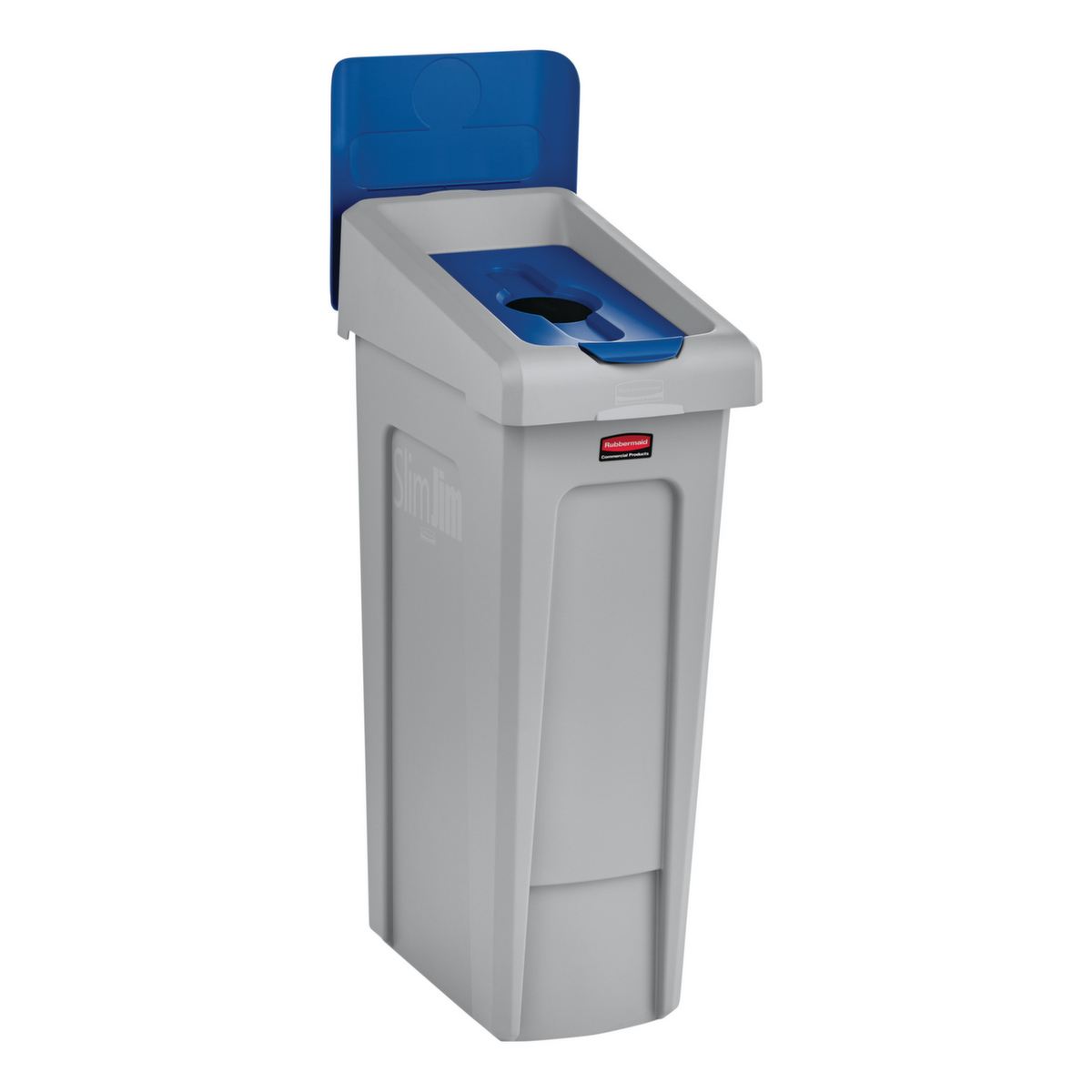 Rubbermaid Deckel Slim Jim® für Recycling-Station, blau Standard 2 ZOOM