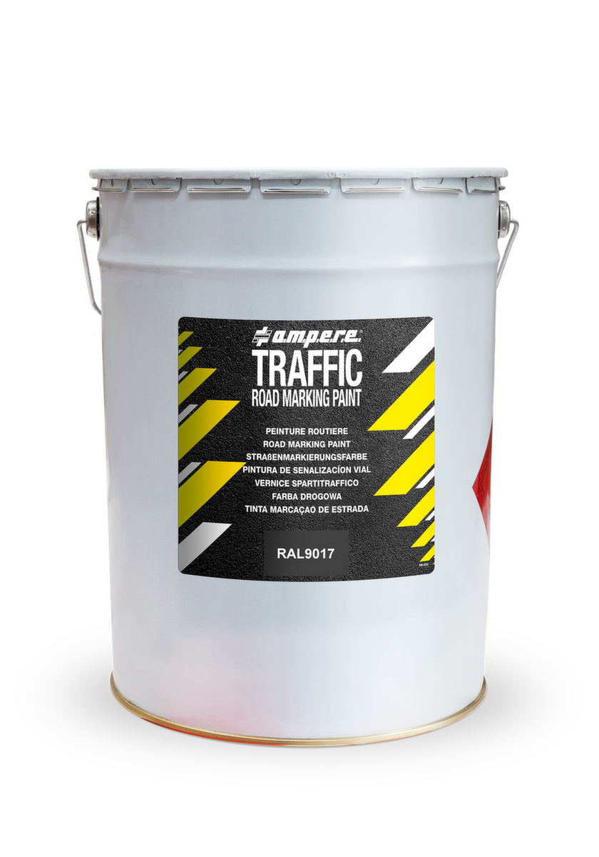 a.m.p.e.r.e. Straßenmarkierfarbe TRAFFIC Road Marking Paint, schwarz Standard 1 ZOOM