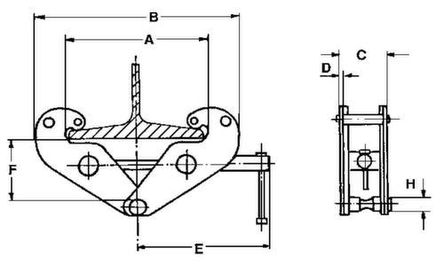 Planeta-Hebezeuge Montageklemme