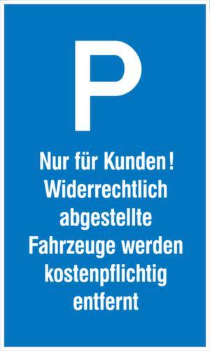 Parkplatzschild