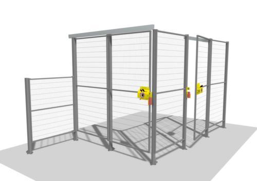 TROAX Flügeltür für Maschinen-Schutzgitter, Höhe x Breite 1400 x 1000 mm