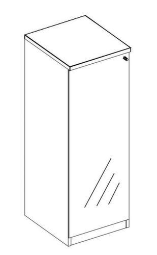 Nowy Styl Glastürenschrank E10 mit gehärteten Klarglastüren