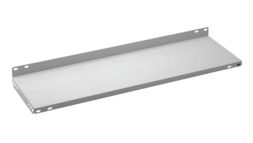 hofe Akten-Steckregal Anbaufeld, 5 Böden, RAL9005 Tiefschwarz/RAL9006 Weißaluminium