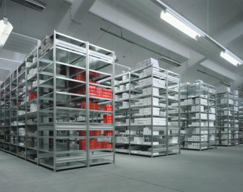 hofe System-Steckregal in Standard Bauart, Höhe x Breite x Tiefe 2500 x 1010 x 435 mm, 6 Böden