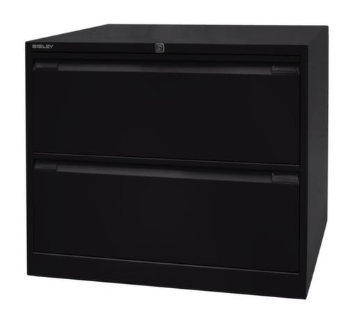 Bisley Hängeregistraturschrank, 2 Auszüge, schwarz/schwarz