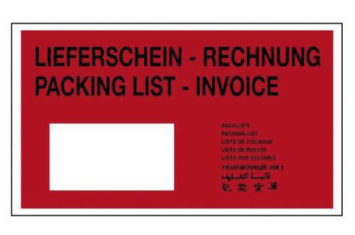 Begleitpapiertasche Eco "Lieferschein-Rechnung/Packing list-Invoice", DIN A5