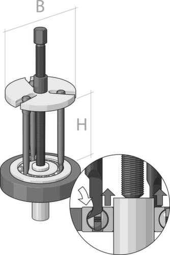 GEDORE 1.92/2 Kugellagerabzieher PLUS