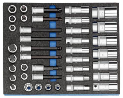 GEDORE 2005 CT2-D 19L Steckschlüssel-Sortiment 1/2" in Check-Tool-Modul