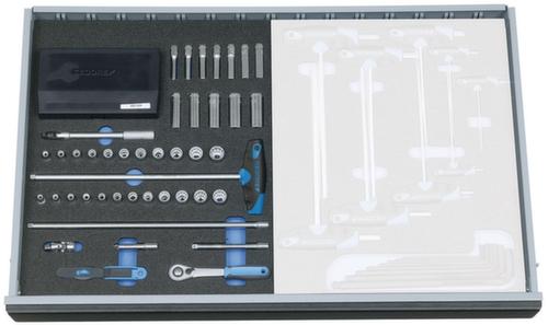 GEDORE 2005 CT2-D 20 Steckschlüssel-Sortiment 1/4" in Check-Tool-Modul