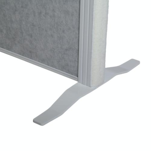 MAUL Stellwand-Tafel MAULconnecto, Höhe x Breite 1800 x 1000 mm, Wand weiß/hellgrau