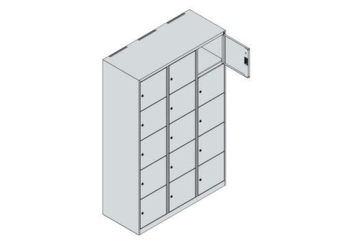 C+P Schließfachschrank Classic Plus, 15 Fächer