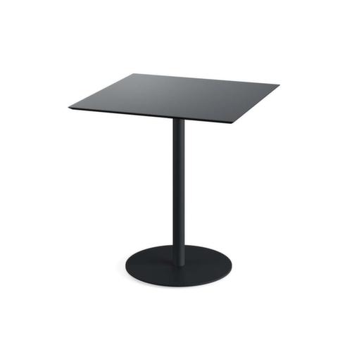 VEBA Bistrotisch Essentials Urban, Breite x Tiefe 700 x 700 mm, Platte schwarz