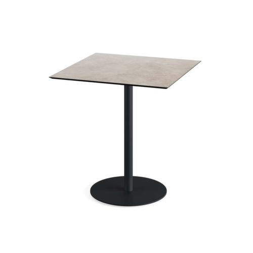 VEBA Bistrotisch Essentials Urban, Breite x Tiefe 700 x 700 mm, Platte Moonstone