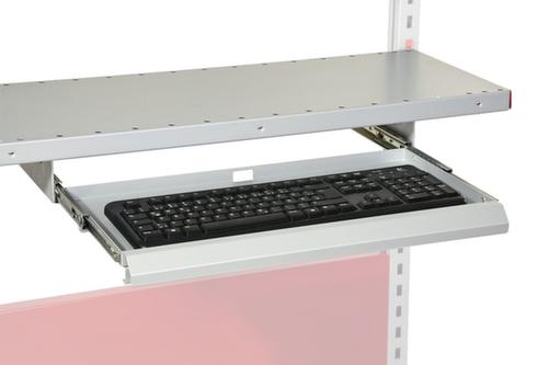 Rocholz Ablageboden System Flex mit Tastaturauszug, Breite x Tiefe 1000 x 300 mm