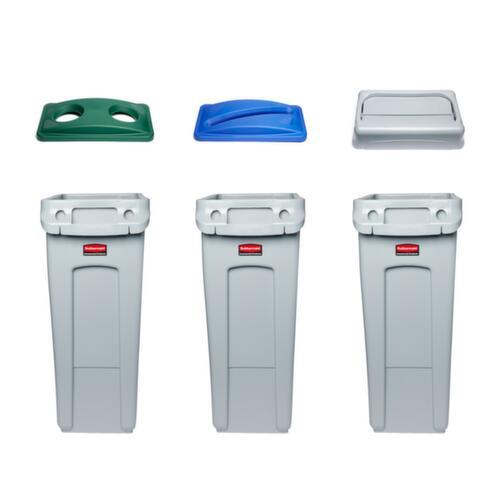 Rubbermaid Auflagedeckel für Papier Slim Jim® für Wertstoffsammler, blau