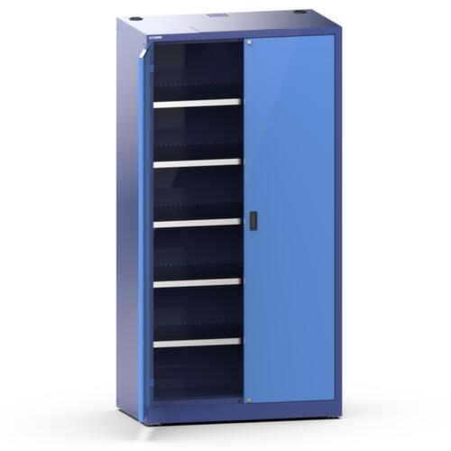 Thurmetall Elektro-Flügeltürenschrank, NCS S 4040-R70 B Taubenblau/NCS S 1060-R80B Hellblau