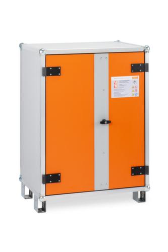 Explosionsgeschützter Lithium-Ionen-Ladeschrank BASIC 8/10 unterfahrbar, Höhe x Breite x Tiefe 1110 x 800 x 660 mm