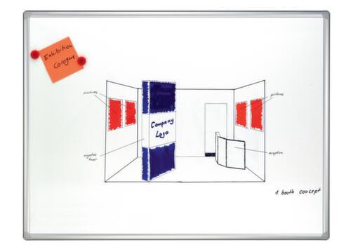 Franken Whiteboard für Wandschienen-System, Höhe x Breite 1200 x 1800 mm