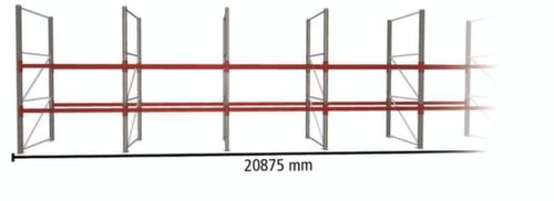 META Palettenregal MULTIPAL HxB 3300x20875 mm mit 2 Lagerebenen für insgesamt 36 Paletten