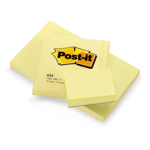 Haftnotizen Post-it gelb 76mm x 127mm