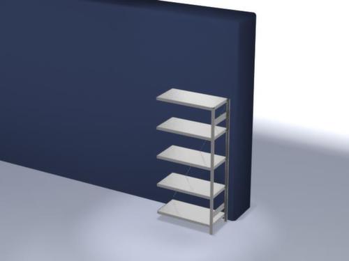 hofe System-Steckregal in mittelschwerer Bauart, Höhe x Breite x Tiefe 2000 x 1010 x 535 mm, 5 Böden