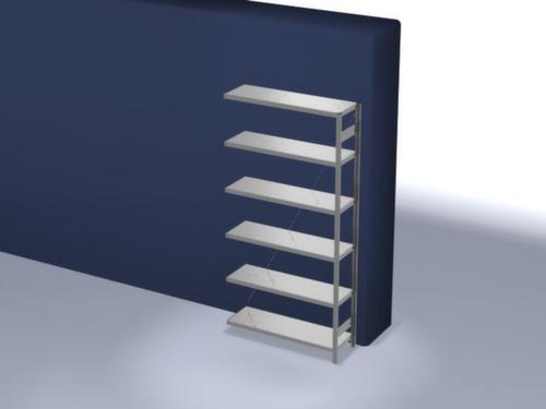 hofe System-Steckregal in mittelschwerer Bauart, Höhe x Breite x Tiefe 2500 x 1310 x 435 mm, 6 Böden