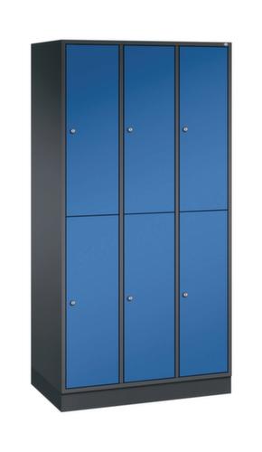 C+P Doppelstöckiger Garderobenschrank Intro, Abteilbreite 260 mm