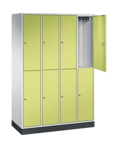 C+P Doppelstöckiger Garderobenschrank Intro, Abteilbreite 260 mm