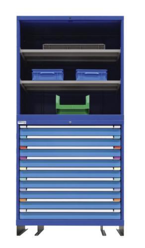 Thurmetall Modulares Schranksystem Modul 2, 9 Schublade(n), taubenblau/hellblau